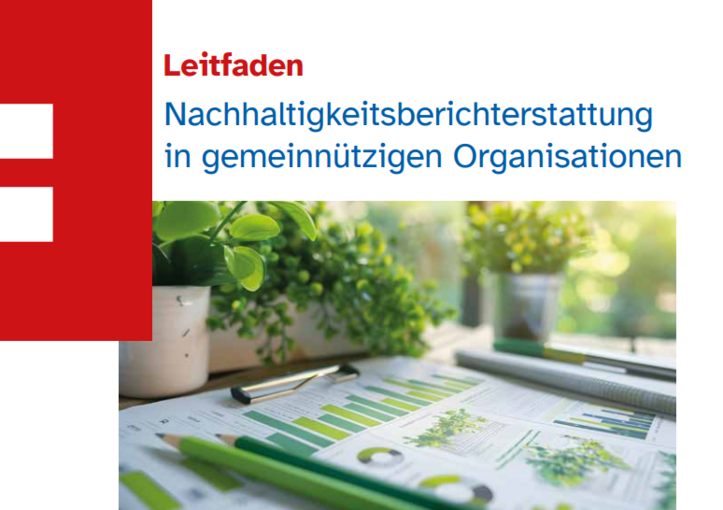 Titelseite des Leitfadens "Nachhaltigkeitsberichterstattung in gemeinnützigen Organisationen"