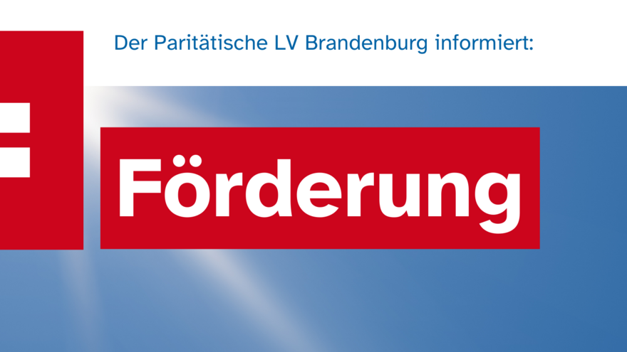 Bild mit der Aufschrift "Förderung"