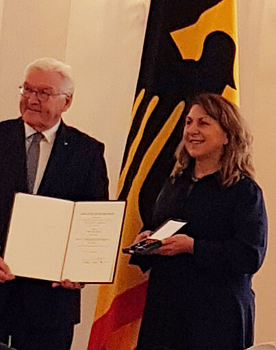 Frank-Walter Steinmeier und Irina Holzmann