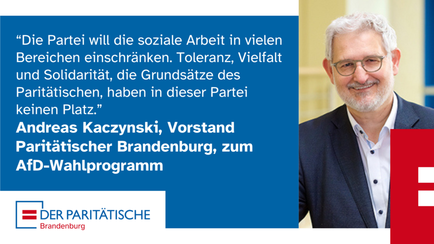 Zitat Andreas Kaczynski: "Die Partei will die soziale Arbeit in vielen Bereichen einschränken.