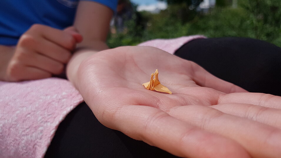 Der kleinste Kranich der Welt